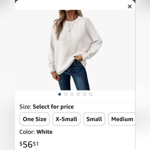 Women's White Sweater